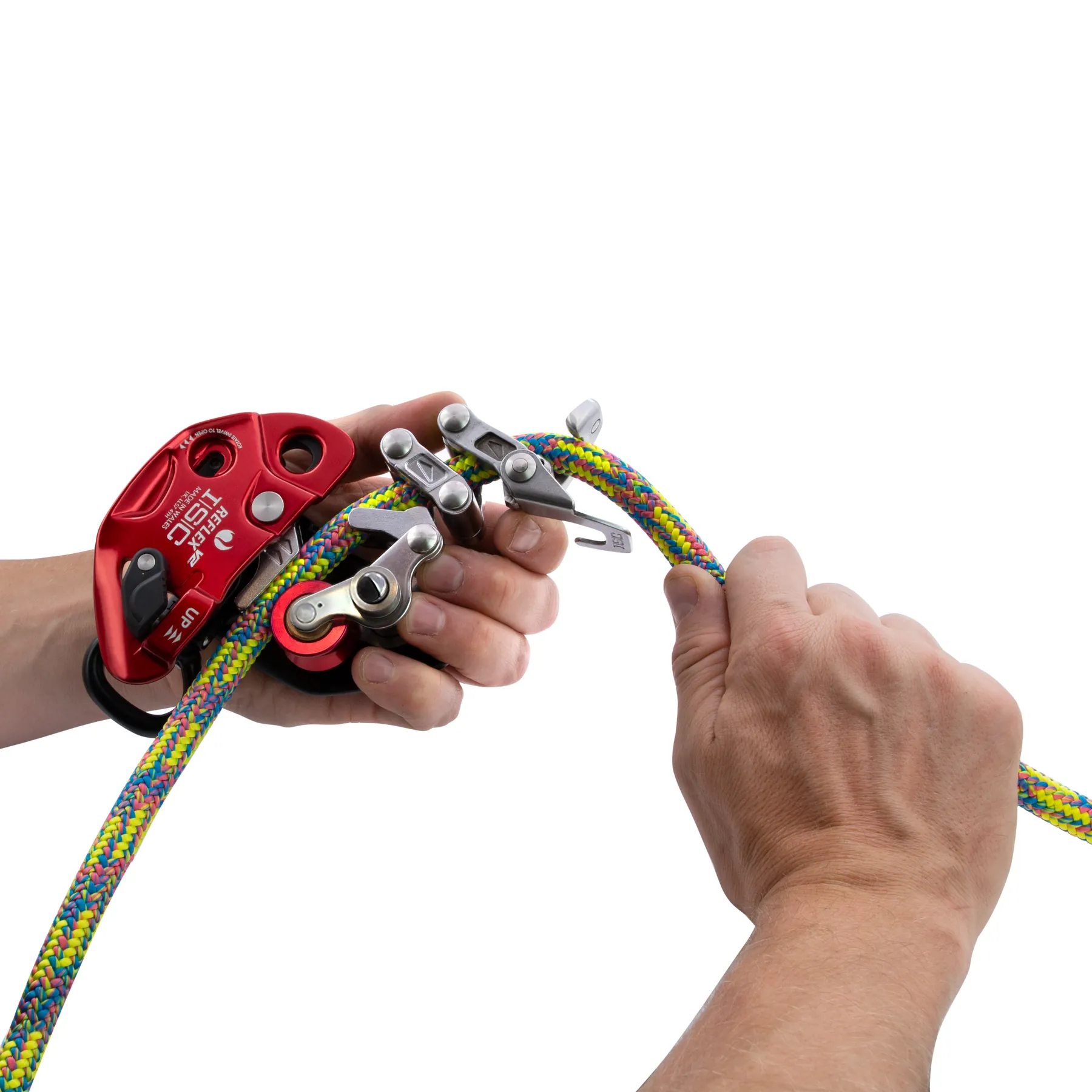 Attaching REFLEX V2 mid-line on a rope